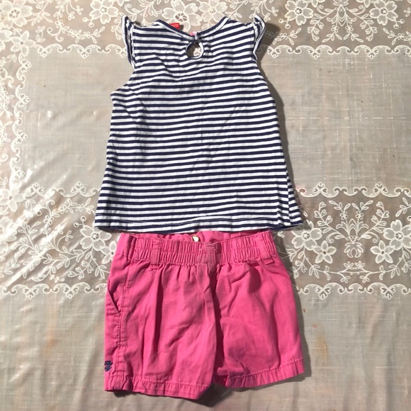 Girls 24 mo Izod Shirt and Short Set - Picture 2 of 2